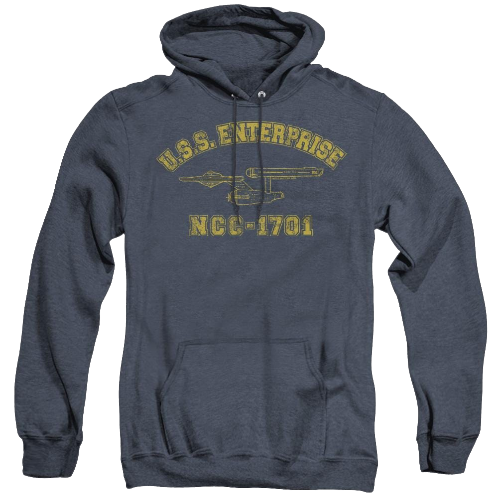 Star Trek The Original Series Enterprise Athletic - Heather Pullover Hoodie Heather Pullover Hoodie Star Trek   