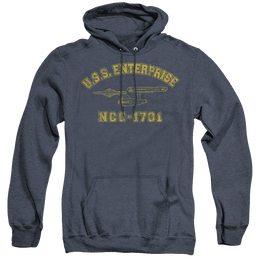 Star Trek The Original Series Enterprise Athletic - Heather Pullover Hoodie Heather Pullover Hoodie Star Trek   