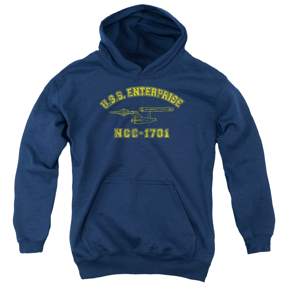 Star Trek The Original Series Enterprise Athletic - Youth Hoodie Youth Hoodie (Ages 8-12) Star Trek   