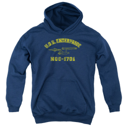Star Trek The Original Series Enterprise Athletic - Youth Hoodie Youth Hoodie (Ages 8-12) Star Trek   