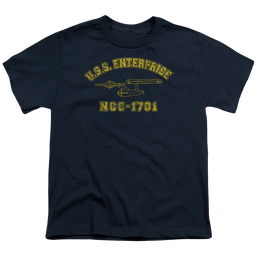 Star Trek The Original Series Enterprise Athletic - Youth T-Shirt Youth T-Shirt (Ages 8-12) Star Trek   