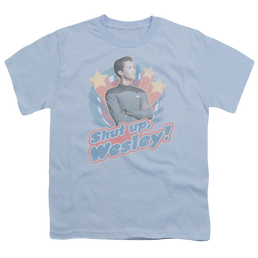 Star Trek The Next Generation Shut Up Wesley - Youth T-Shirt Youth T-Shirt (Ages 8-12) Star Trek   