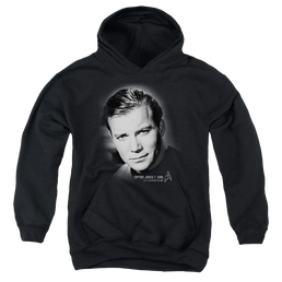 Star Trek The Original Series Captain Kirk Portrait - Youth Hoodie Youth Hoodie (Ages 8-12) Star Trek   