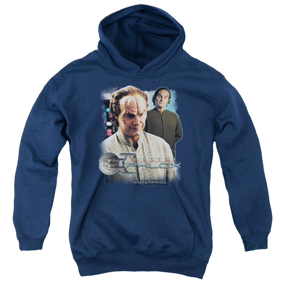 Star Trek Enterprise Doctor Phlox - Youth Hoodie Youth Hoodie (Ages 8-12) Star Trek   
