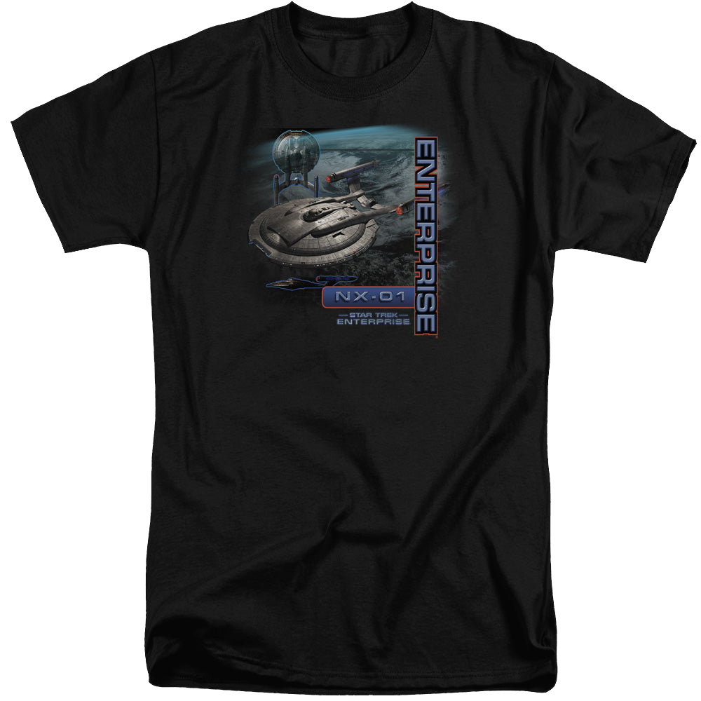Star Trek Enterprise Enterprise Nx 01 - Men's Tall Fit T-Shirt Men's Tall Fit T-Shirt Star Trek   