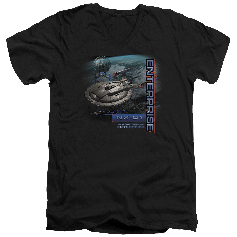 Star Trek Enterprise Enterprise Nx 01 - Men's V-Neck T-Shirt Men's V-Neck T-Shirt Star Trek   