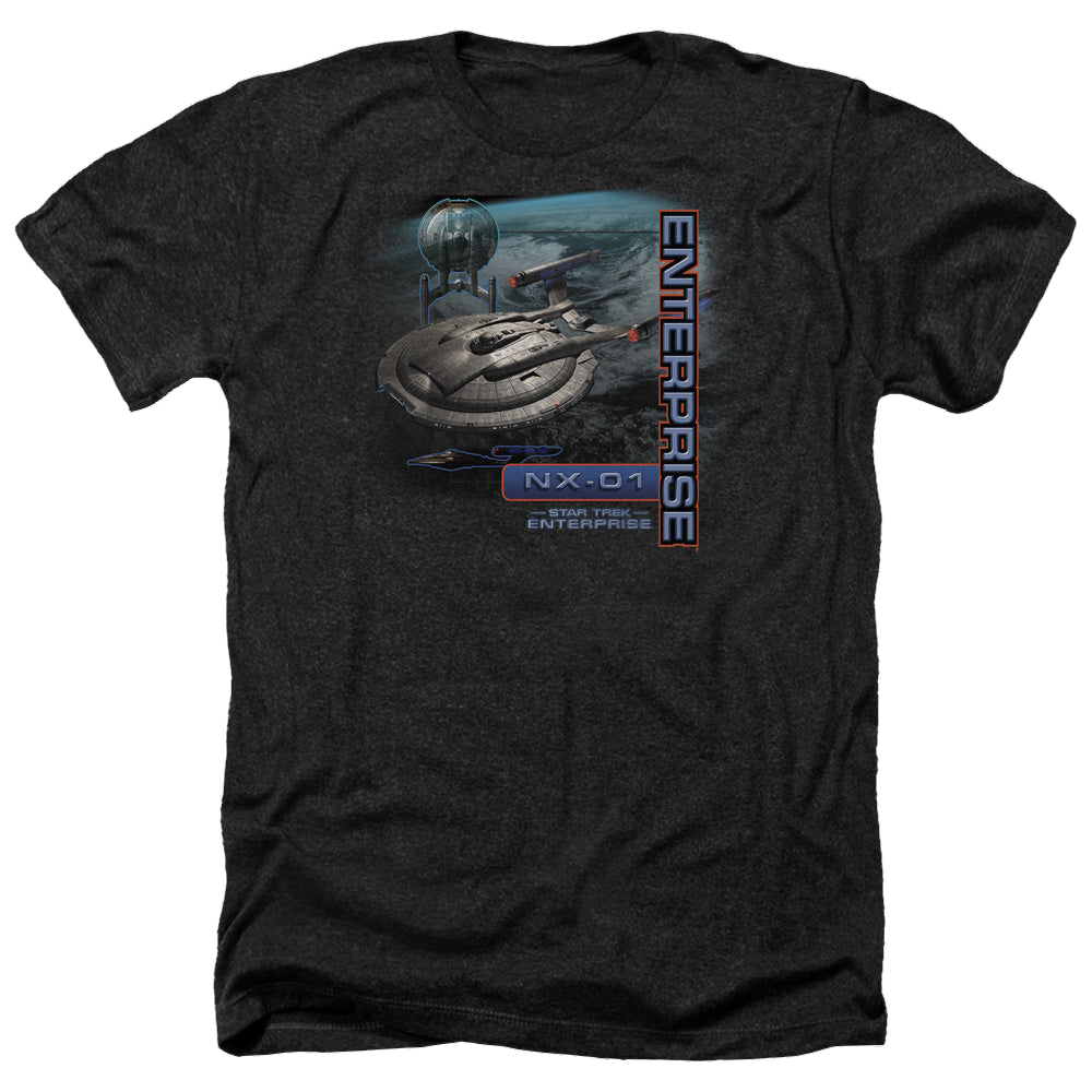 Star Trek Enterprise Enterprise Nx 01 - Men's Heather T-Shirt Men's Heather T-Shirt Star Trek   