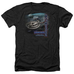 Star Trek Enterprise Enterprise Nx 01 - Men's Heather T-Shirt Men's Heather T-Shirt Star Trek   