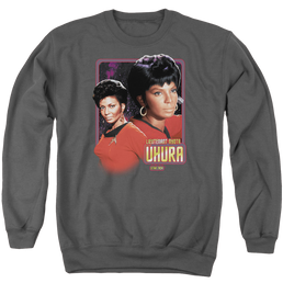 Star Trek Lieutenant Uhura Men's Crewneck Sweatshirt Men's Crewneck Sweatshirt Star Trek   