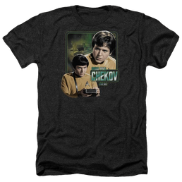 Star Trek Ensign Chekov Men's Heather T-Shirt Men's Heather T-Shirt Star Trek   