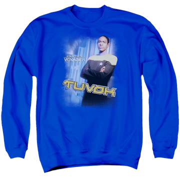 Royal men's crewneck sweatshirt with Star Trek Tuvok graphic