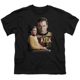 Star Trek The Original Series Captain Kirk - Youth T-Shirt Youth T-Shirt (Ages 8-12) Star Trek   