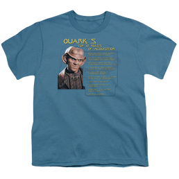 Star Trek Deep Space Nine Quarks Rules - Youth T-Shirt Youth T-Shirt (Ages 8-12) Star Trek   