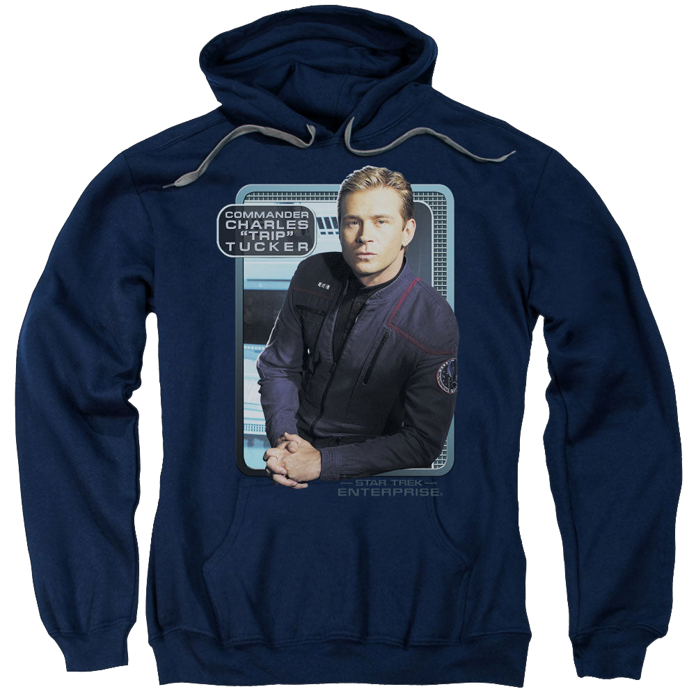 Star Trek Enterprise Trip Tucker - Pullover Hoodie Pullover Hoodie Star Trek   