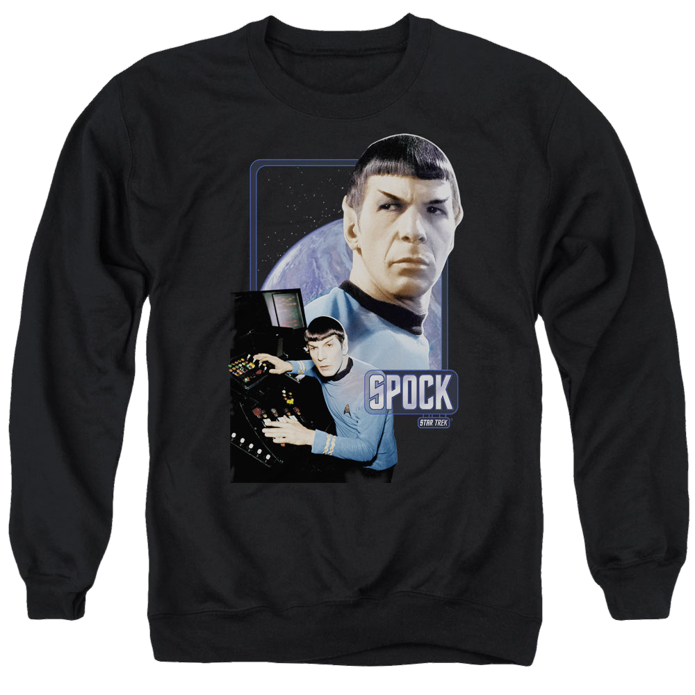Star Trek Spock Men's Crewneck Sweatshirt Men's Crewneck Sweatshirt Star Trek   