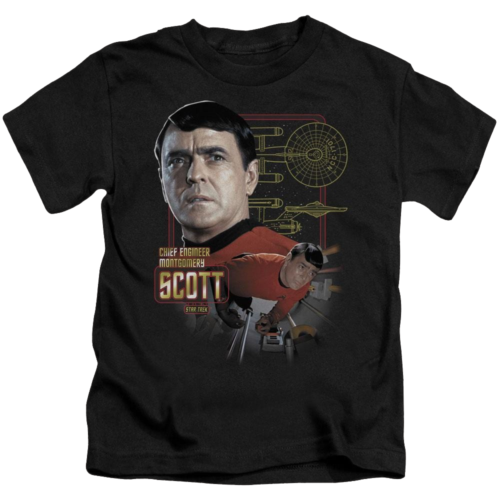 Star Trek The Original Series Chief Engineer Scott - Kid's T-Shirt Kid's T-Shirt (Ages 4-7) Star Trek   