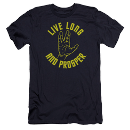 Star Trek Live Long Hand Men's Premium Slim Fit T-Shirt Men's Premium Slim Fit T-Shirt Star Trek   