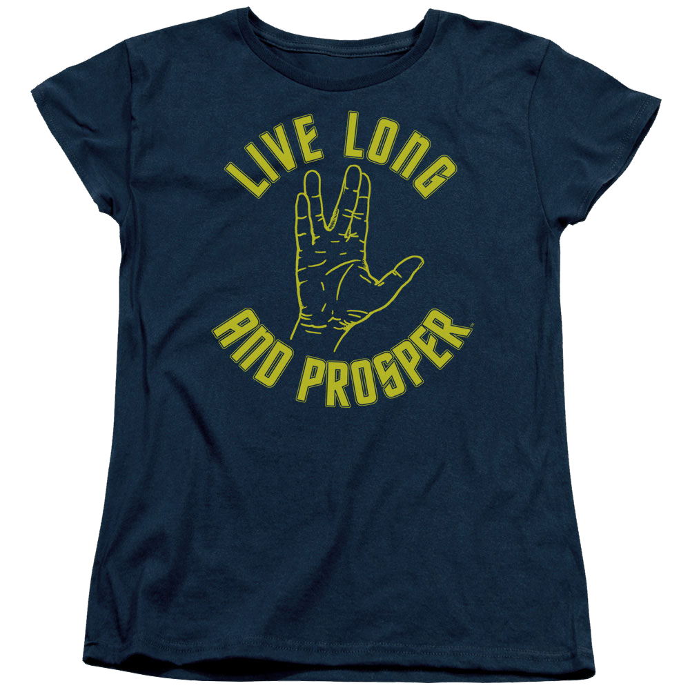 Star Trek Live Long Hand Women's T-Shirt Women's T-Shirt Star Trek   