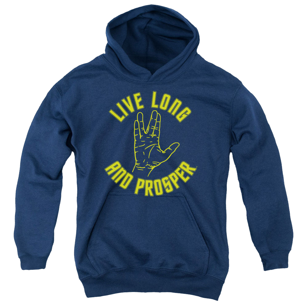 Star Trek The Original Series Live Long Hand - Youth Hoodie Youth Hoodie (Ages 8-12) Star Trek   