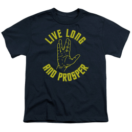 Star Trek The Original Series Live Long Hand - Youth T-Shirt Youth T-Shirt (Ages 8-12) Star Trek   