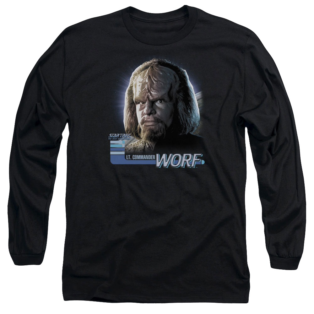 Star Trek The Next Generation Tng Worf - Men's Long Sleeve T-Shirt Men's Long Sleeve T-Shirt Star Trek   