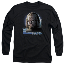 Star Trek The Next Generation Tng Worf - Men's Long Sleeve T-Shirt Men's Long Sleeve T-Shirt Star Trek   