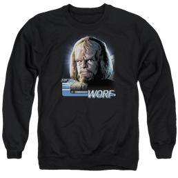 Star Trek The Next Generation Tng Worf - Men's Crewneck Sweatshirt Men's Crewneck Sweatshirt Star Trek   