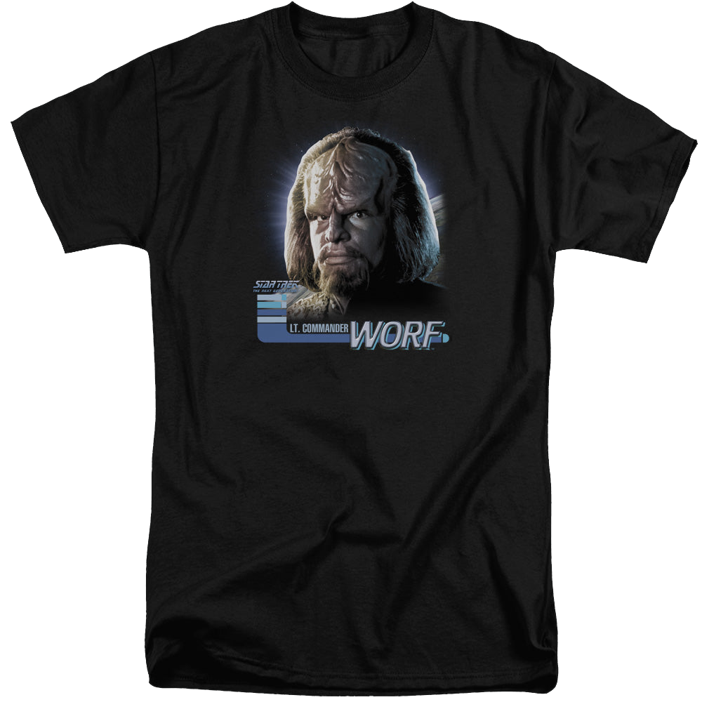 Star Trek The Next Generation Tng Worf - Men's Tall Fit T-Shirt Men's Tall Fit T-Shirt Star Trek   