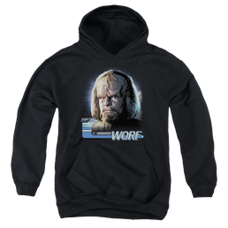 Star Trek The Next Generation Tng Worf - Youth Hoodie Youth Hoodie (Ages 8-12) Star Trek   