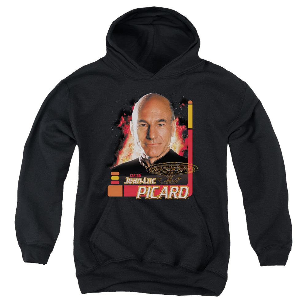 Star Trek The Next Generation Captain Picard - Youth Hoodie Youth Hoodie (Ages 8-12) Star Trek   