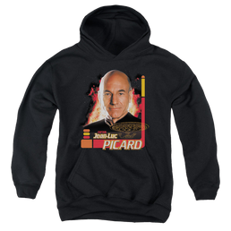 Star Trek The Next Generation Captain Picard - Youth Hoodie Youth Hoodie (Ages 8-12) Star Trek   