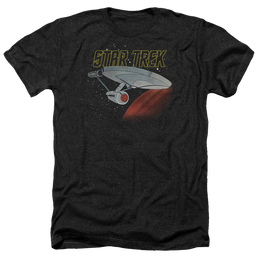 Star Trek Retro Enterprise Men's Heather T-Shirt Men's Heather T-Shirt Star Trek   