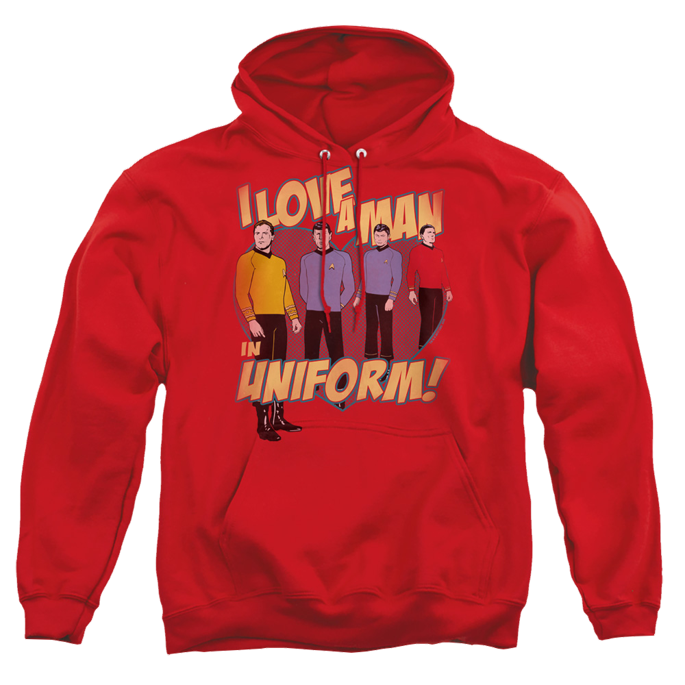 Star Trek Man In Uniform Pullover Hoodie Pullover Hoodie Star Trek   
