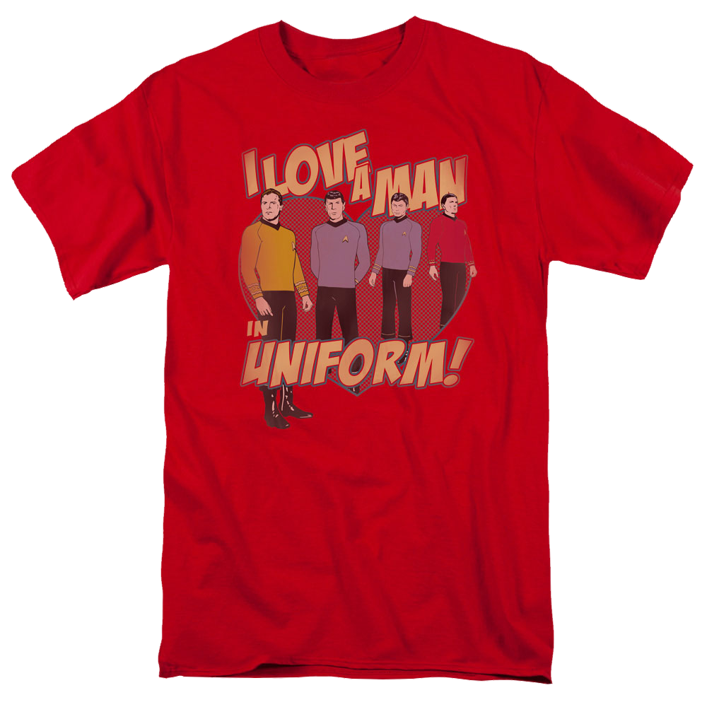 Star Trek Man In Uniform Men's Regular Fit T-Shirt Men's Regular Fit T-Shirt Star Trek   