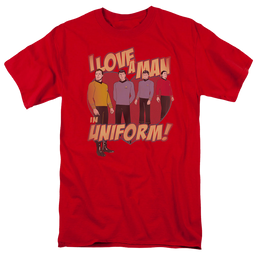 Star Trek Man In Uniform Men's Regular Fit T-Shirt Men's Regular Fit T-Shirt Star Trek   
