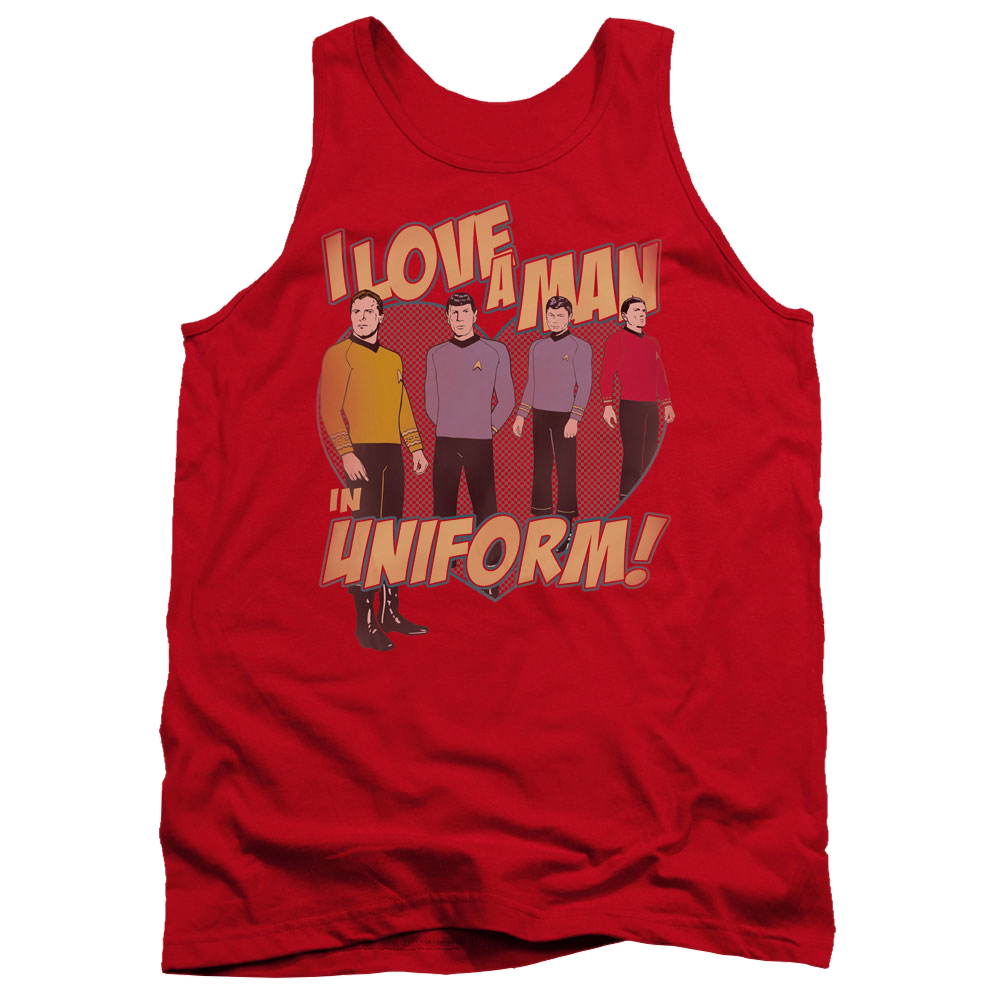 Star Trek Man In Uniform Men's Tank Men's Tank Star Trek   