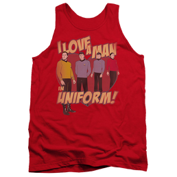 Star Trek Man In Uniform Men's Tank Men's Tank Star Trek   