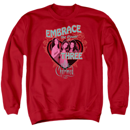 Charmed Embrace The Power - Men's Crewneck Sweatshirt Men's Crewneck Sweatshirt Charmed   