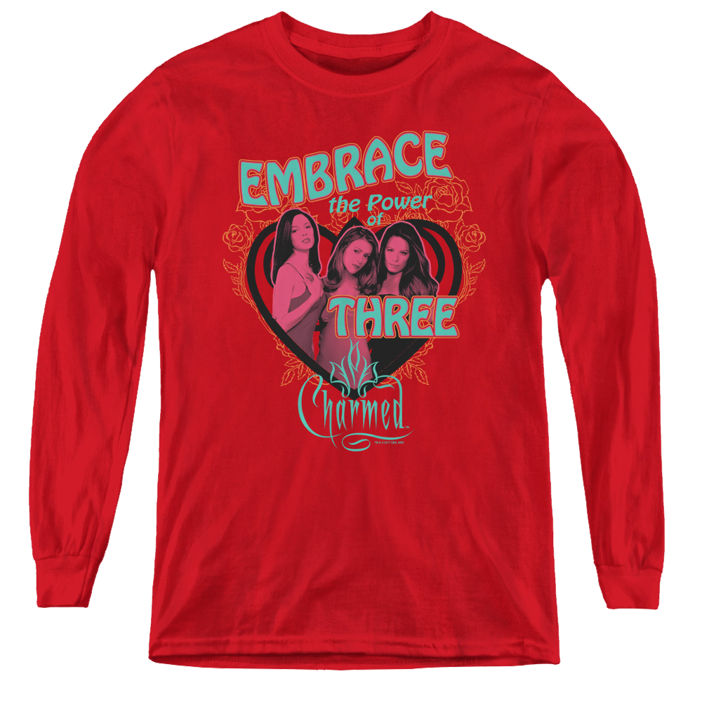 Charmed Embrace The Power - Youth Long Sleeve T-Shirt Youth Long Sleeve T-Shirt Charmed   