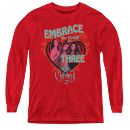 Charmed Embrace The Power - Youth Long Sleeve T-Shirt Youth Long Sleeve T-Shirt Charmed   