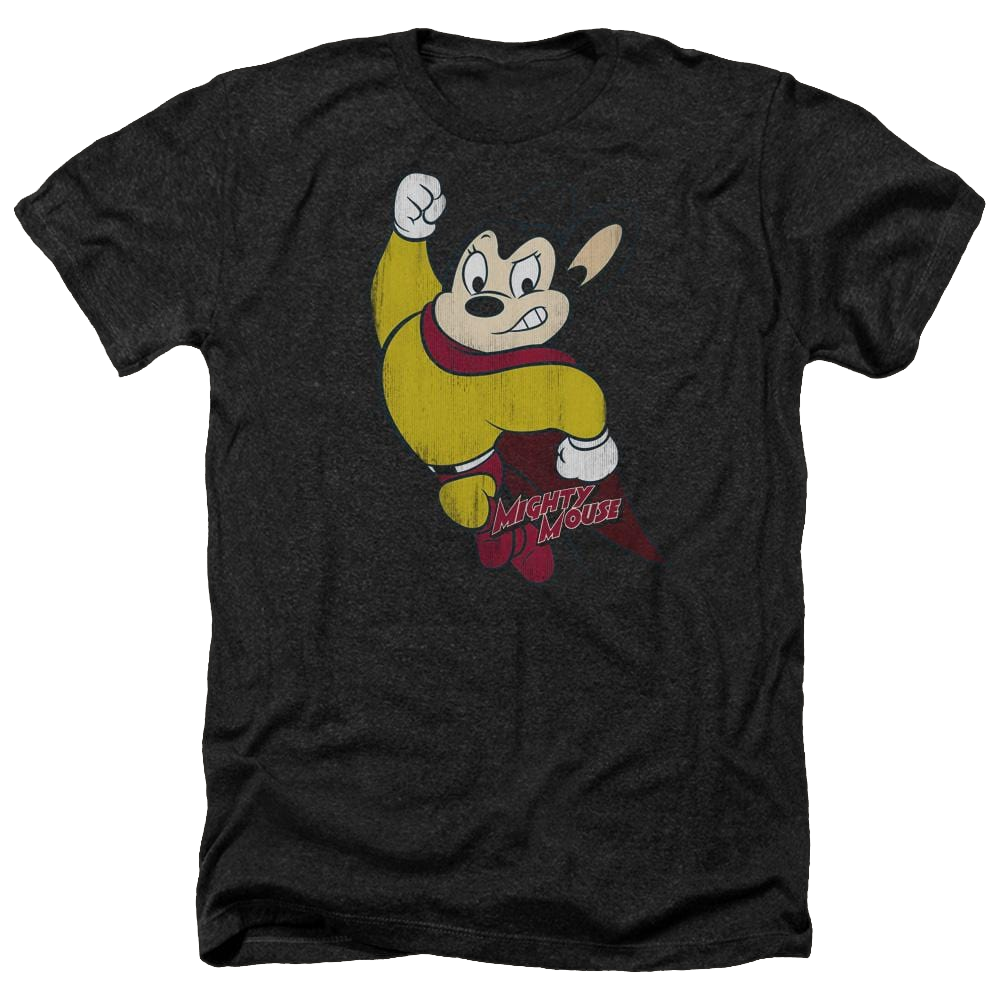 Mighty Mouse Classic Hero Men's Heather T-Shirt Men's Heather T-Shirt Mighty Mouse   
