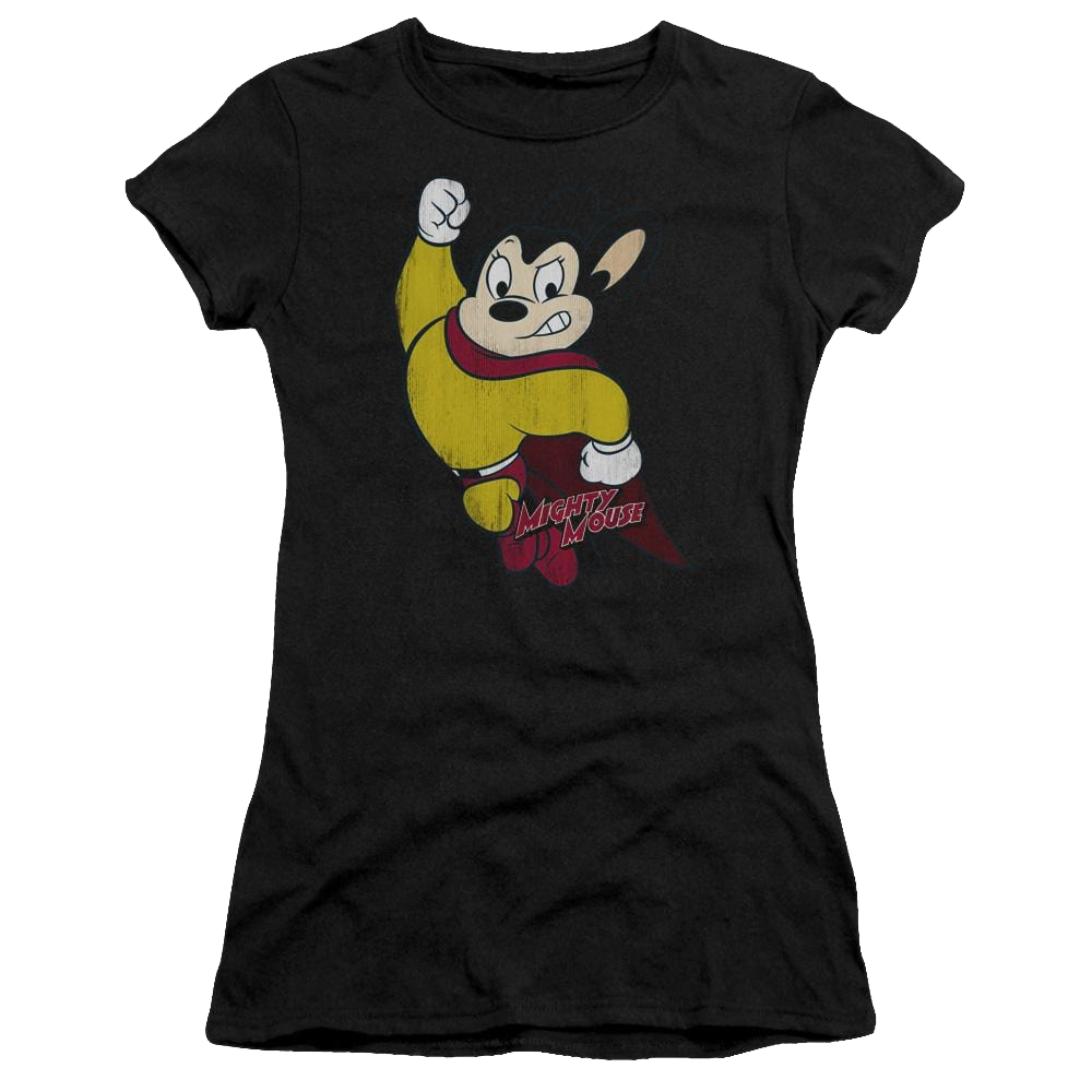 Mighty Mouse Classic Hero Juniors T-Shirt Juniors T-Shirt Mighty Mouse   