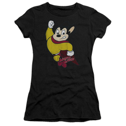 Mighty Mouse Classic Hero Juniors T-Shirt Juniors T-Shirt Mighty Mouse   