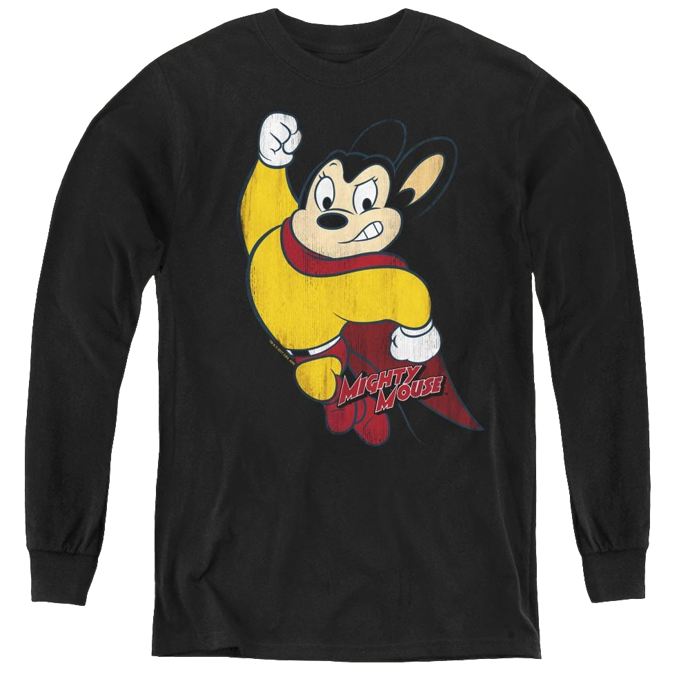 Mighty Mouse Classic Hero - Youth Long Sleeve T-Shirt Youth Long Sleeve T-Shirt Mighty Mouse   