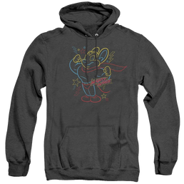 Mighty Mouse Neon Hero - Heather Pullover Hoodie Heather Pullover Hoodie Mighty Mouse   