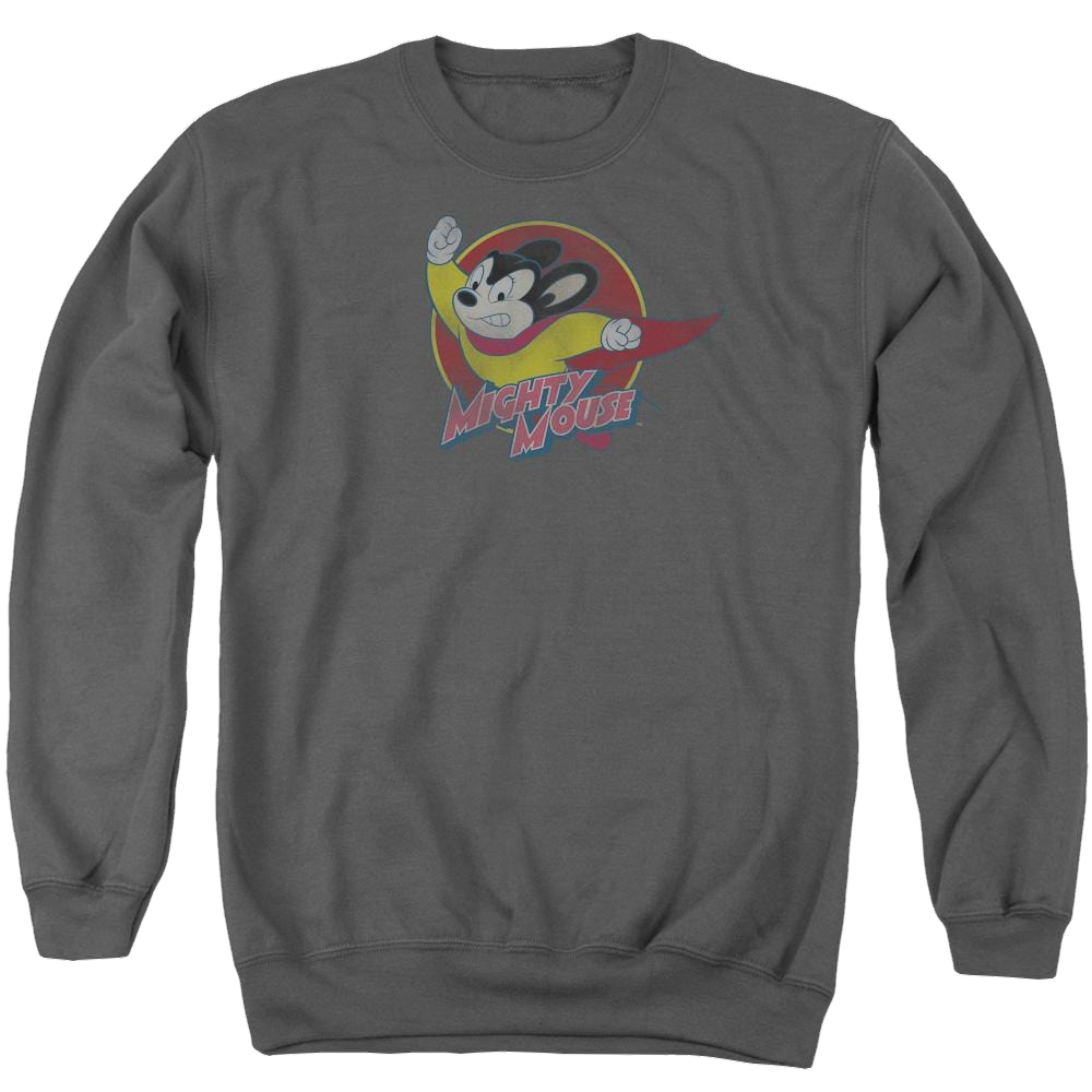 Mighty Mouse Mighty Circle Men's Crewneck Sweatshirt Men's Crewneck Sweatshirt Mighty Mouse   