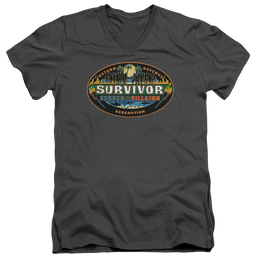 Survivor Heroes Vs Villains - Men's V-Neck T-Shirt Men's V-Neck T-Shirt Survivor   