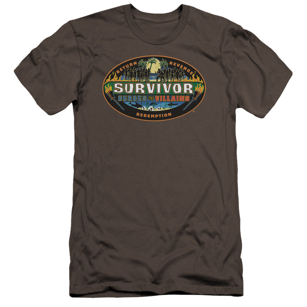 Survivor Heroes Vs Villains - Men's Premium Slim Fit T-Shirt Men's Premium Slim Fit T-Shirt Survivor   