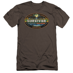 Survivor Heroes Vs Villains - Men's Premium Slim Fit T-Shirt Men's Premium Slim Fit T-Shirt Survivor   