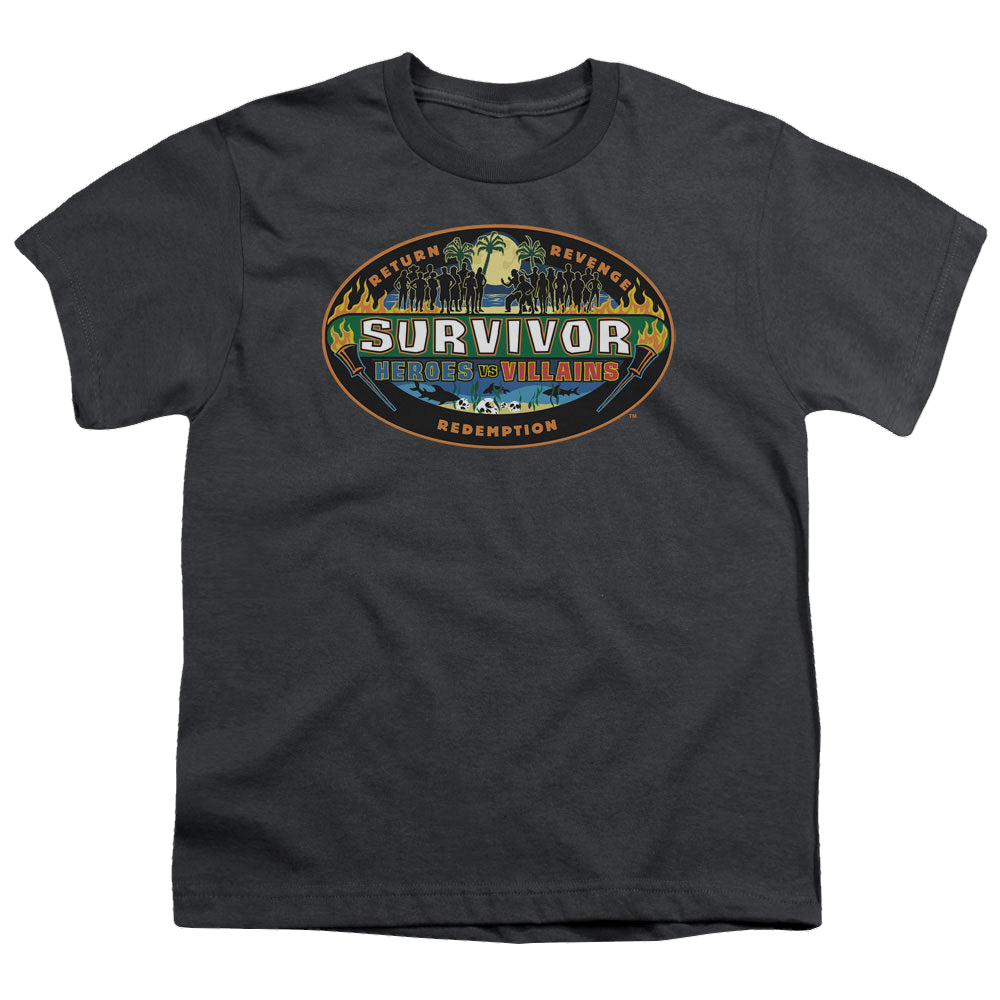 Survivor Heroes Vs Villains - Youth T-Shirt Youth T-Shirt (Ages 8-12) Survivor   